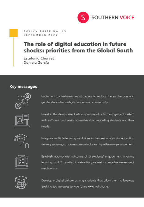 The role of digital education in future shocks: priorities from the Global South